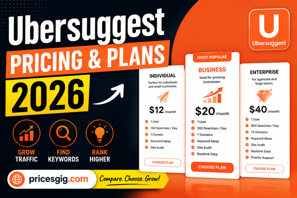 Ubersuggest Pricing & Plans 2026