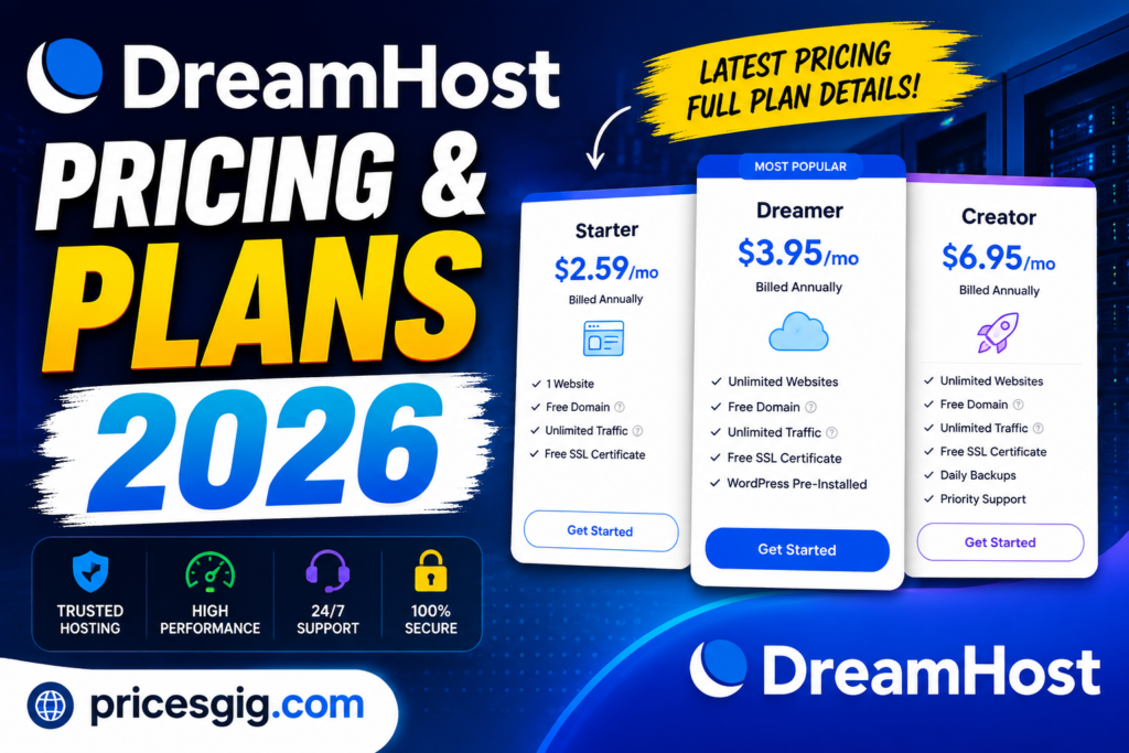 DreamHost Pricing & Plans 2026
