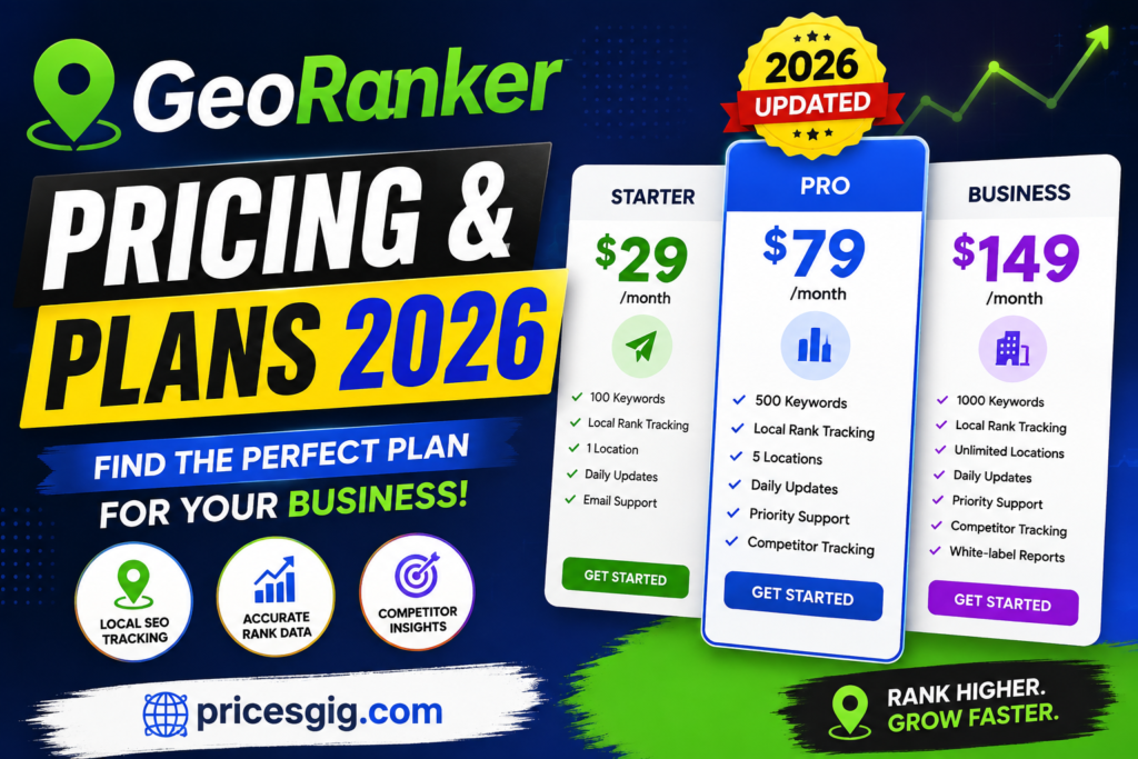 GeoRanker Pricing & Plans 2026