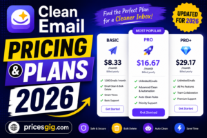 Clean Email Pricing & Plans 2026